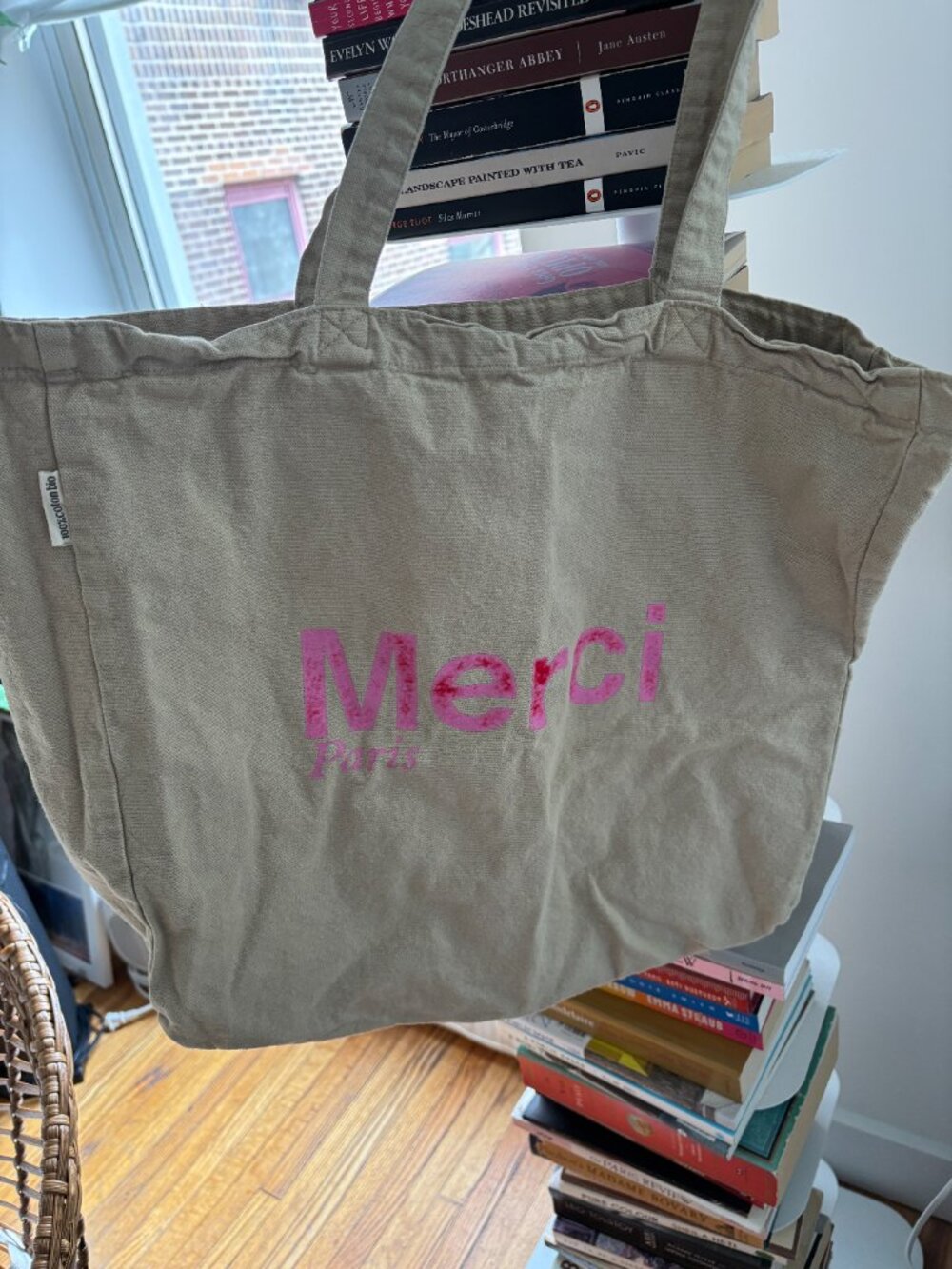 Merci Paris Large Tote Bag